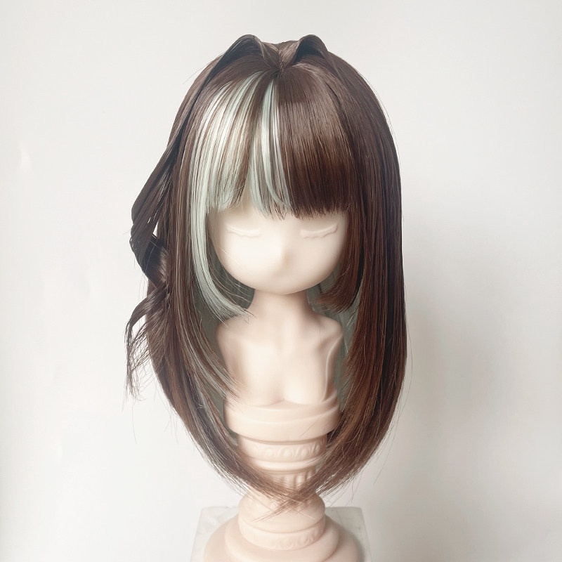 1/4 1/3 メッシュ ウィッグ 完成スタイル・スタイリング済み ドール用ウィッグ 耐熱 シルク調ファイバー