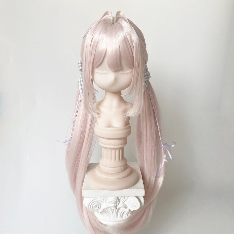 1/4 1/3 ツインテール ウィッグ 完成スタイル・スタイリング済み ドール用ウィッグ 耐熱 シルク調ファイバー