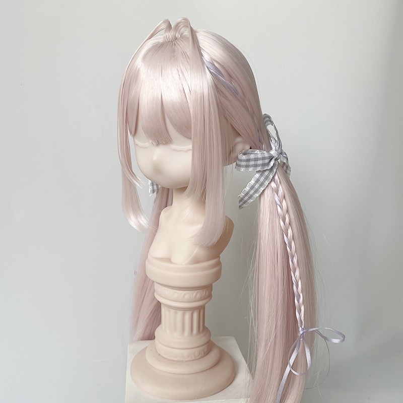 1/4 1/3 ツインテール ウィッグ 完成スタイル・スタイリング済み ドール用ウィッグ 耐熱 シルク調ファイバー