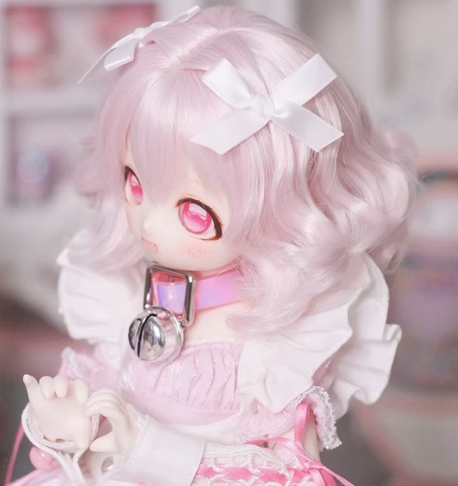 1/3 ゆるふわウェーブボブ ドール用ウィッグ 耐熱 頭囲22-23cm