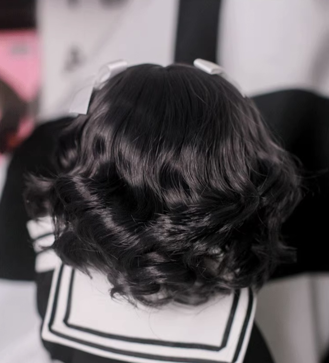 1/3 ゆるふわウェーブボブ ドール用ウィッグ 耐熱 頭囲22-23cm