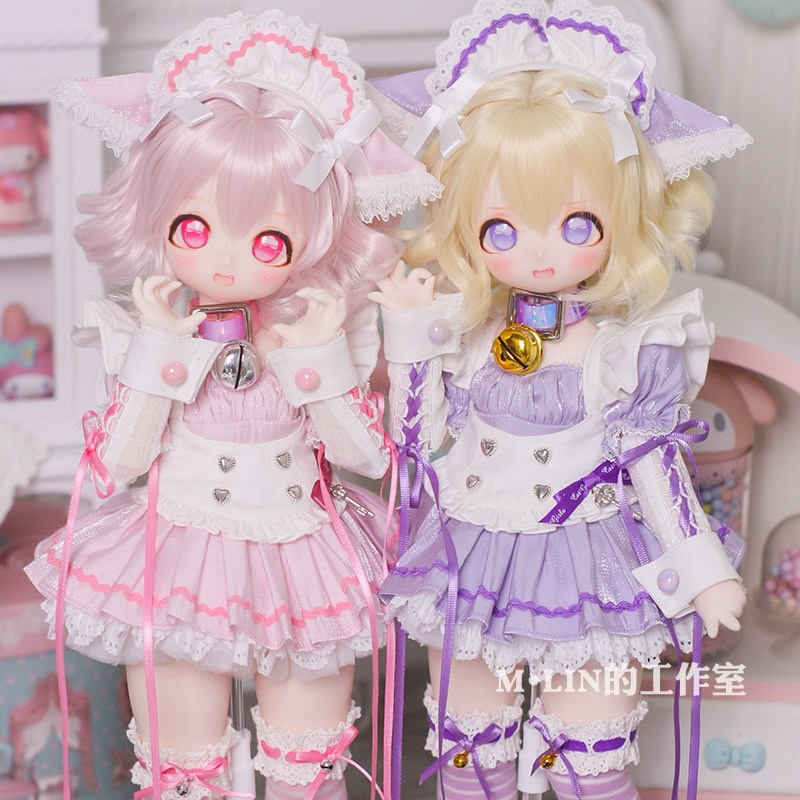 1/3 ゆるふわウェーブボブ ドール用ウィッグ 耐熱 頭囲22-23cm