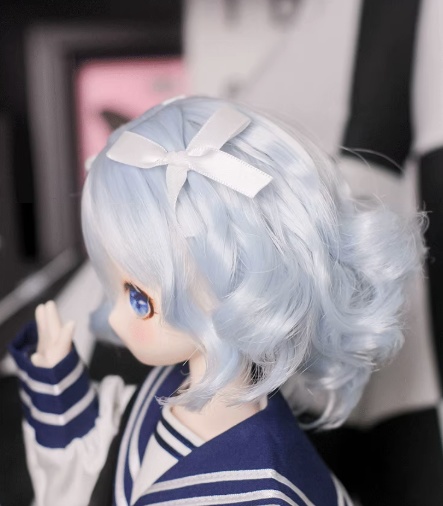 1/3 ゆるふわウェーブボブ ドール用ウィッグ 耐熱 頭囲22-23cm