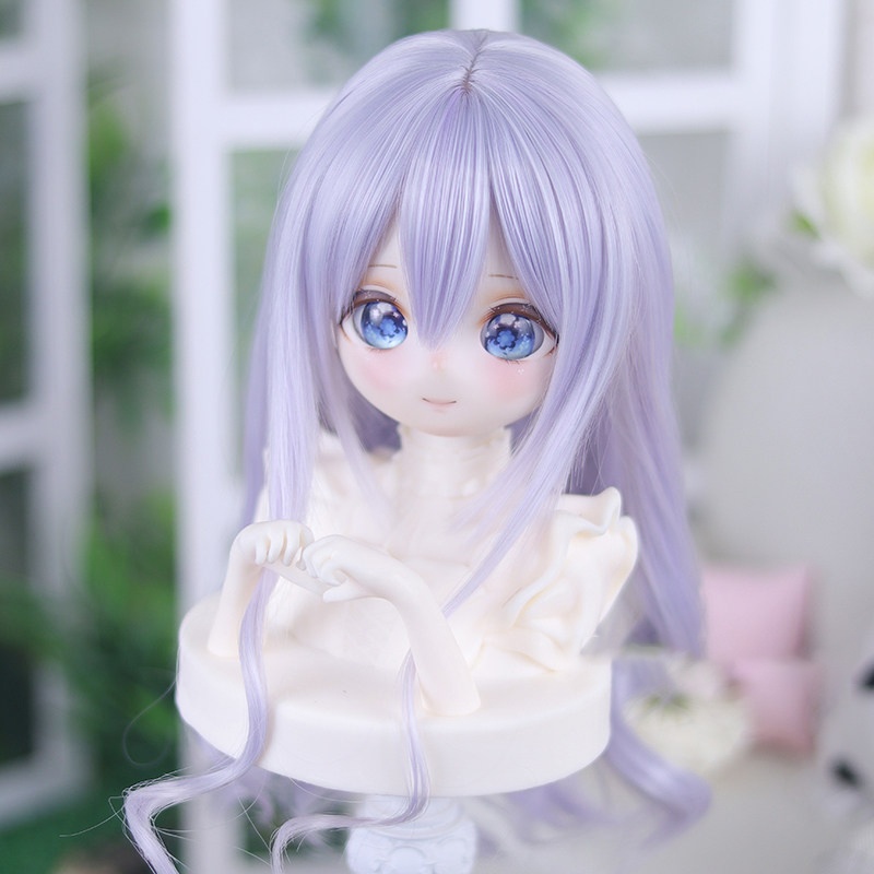 1/3　1/4　ロングカールウィッグ　ドール用ウィッグ　耐熱　シルク調ファイバー