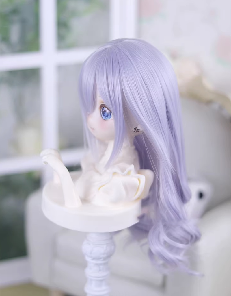 1/3 1/4 ロングカールウィッグ ドール用ウィッグ 耐熱 シルク調ファイバー