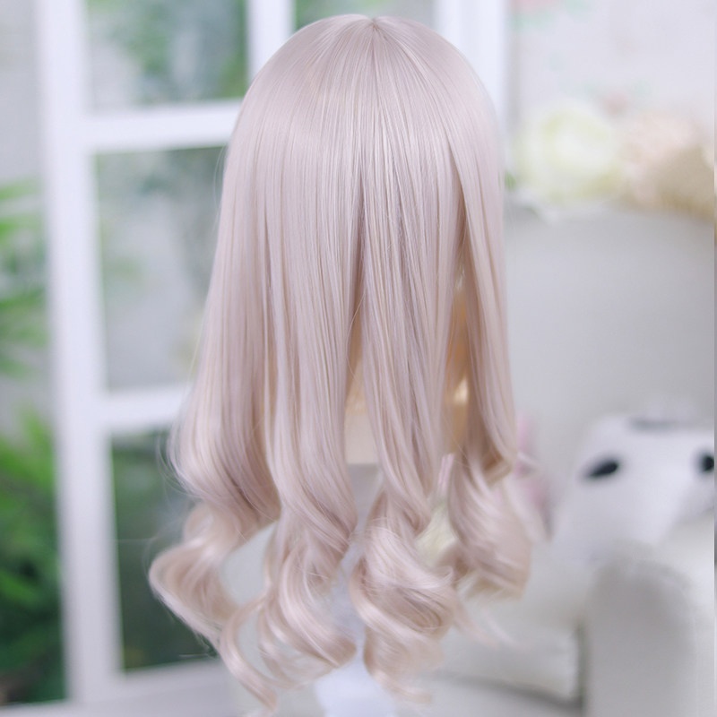 1/3 1/4 ロングカールウィッグ ドール用ウィッグ 耐熱 シルク調ファイバー