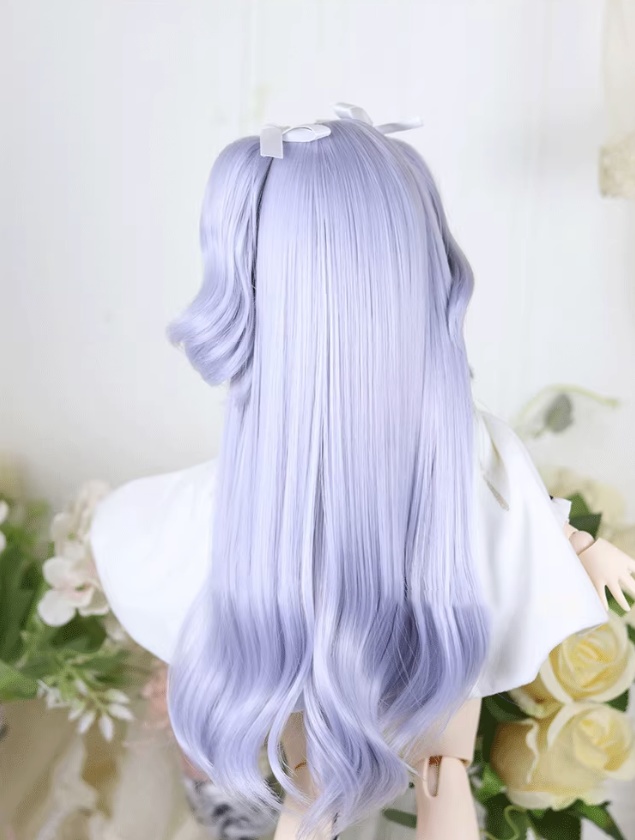 7色 1/3 ゆるふわロングツイン ドール用ウィッグ 耐熱 頭囲22-23cm