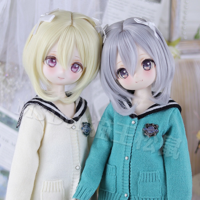 1/3　ナチュラルボブ　ドール用ウィッグ　耐熱　頭囲22-23cm