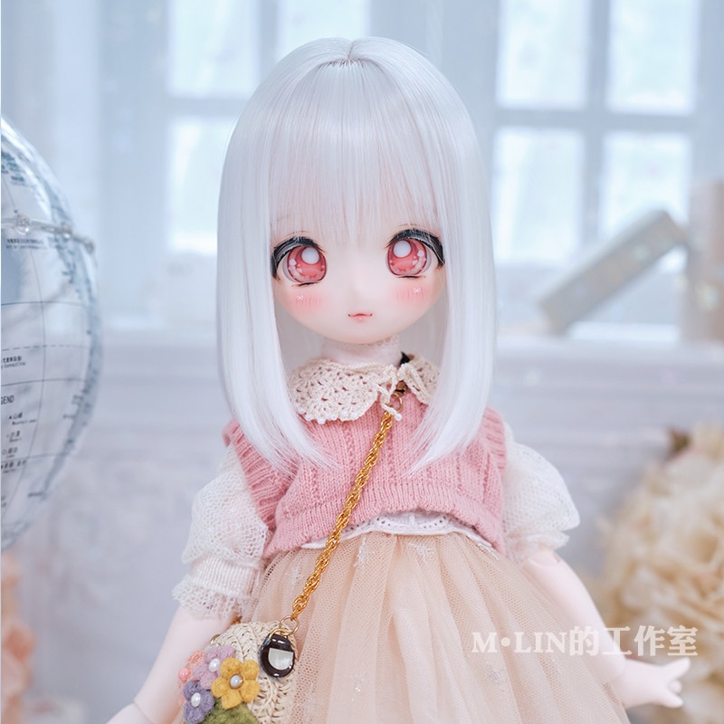 1/3 1/4 1/6 ワンカール ドール用ウィッグ 耐熱