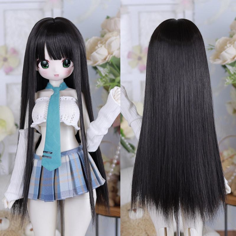1/3 1/4 ぱっつん前髪ロング ドール用ウィッグ 耐熱