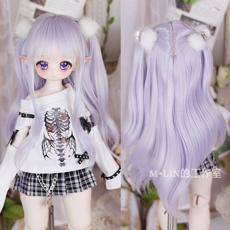 1/3 1/4 ミルキーツインロング ドール用ウィッグ 耐熱