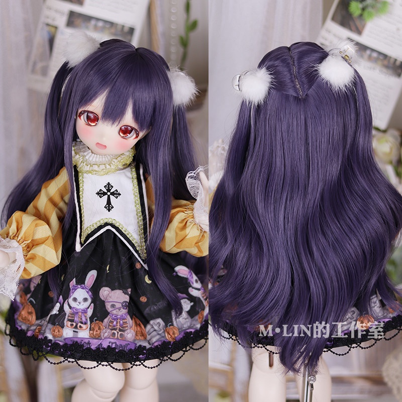 1/3 1/4 ミルキーツインロング ドール用ウィッグ 耐熱