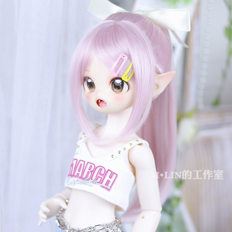 1/3 ストレートポニーテール ドール用ウィッグ 耐熱