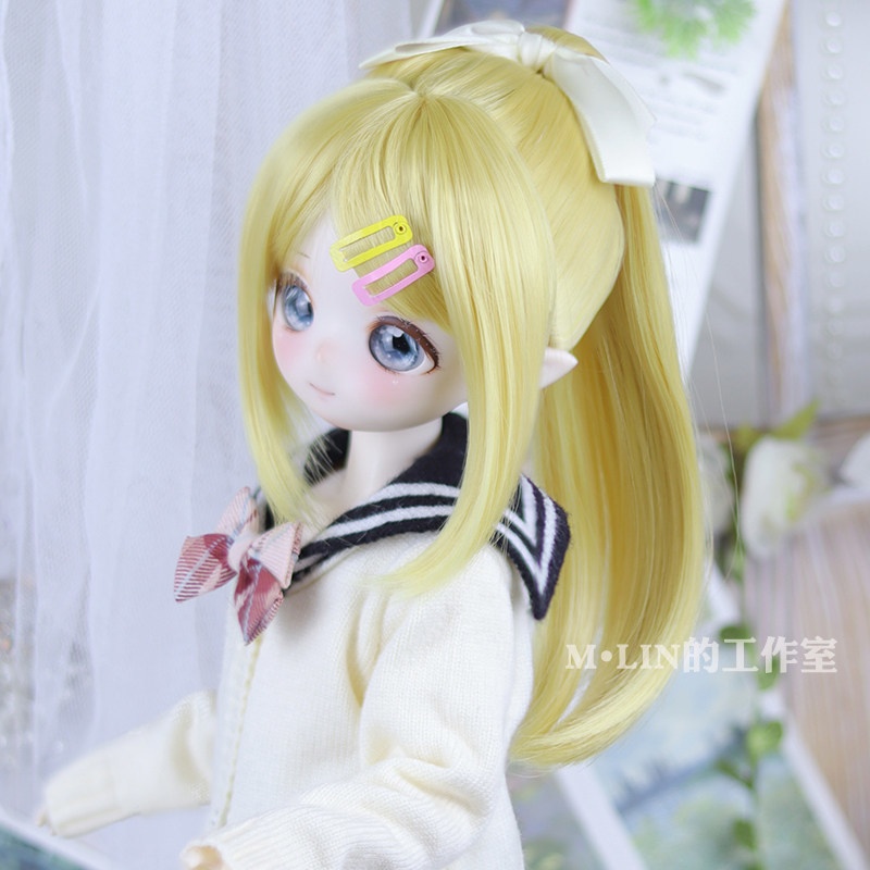 1/3 ストレートポニーテール ドール用ウィッグ 耐熱