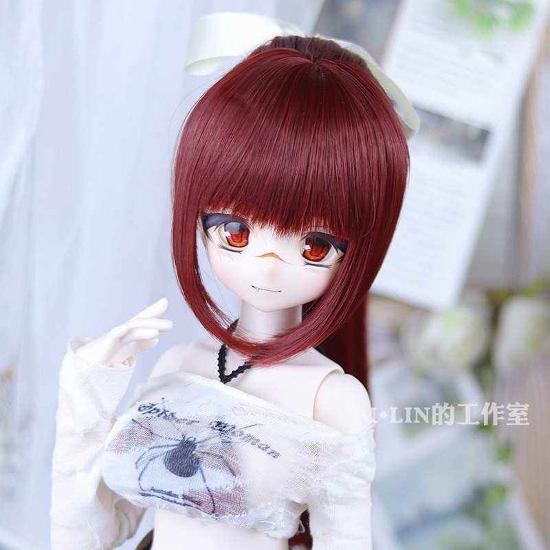 1/3 ストレートポニーテール ドール用ウィッグ 耐熱