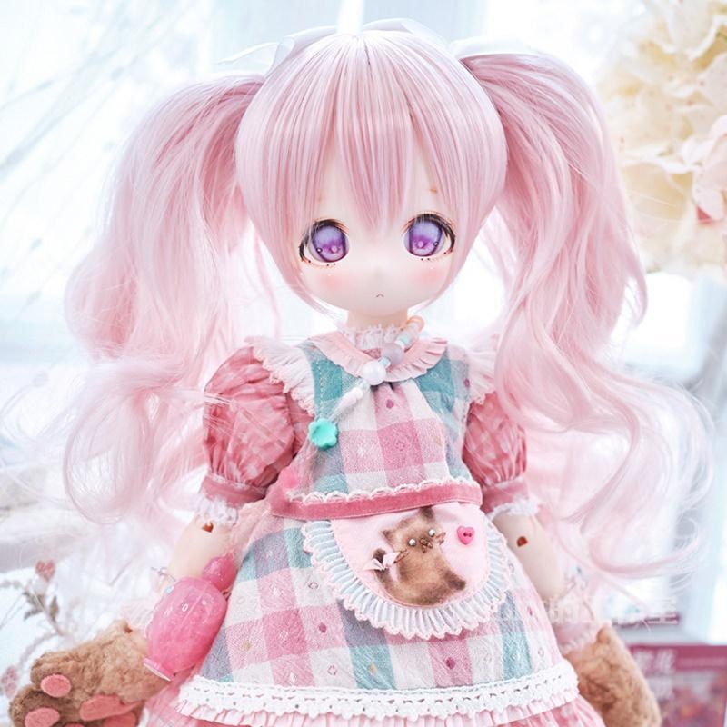 1/3　カール ツインテール　ドール用ウィッグ　耐熱　