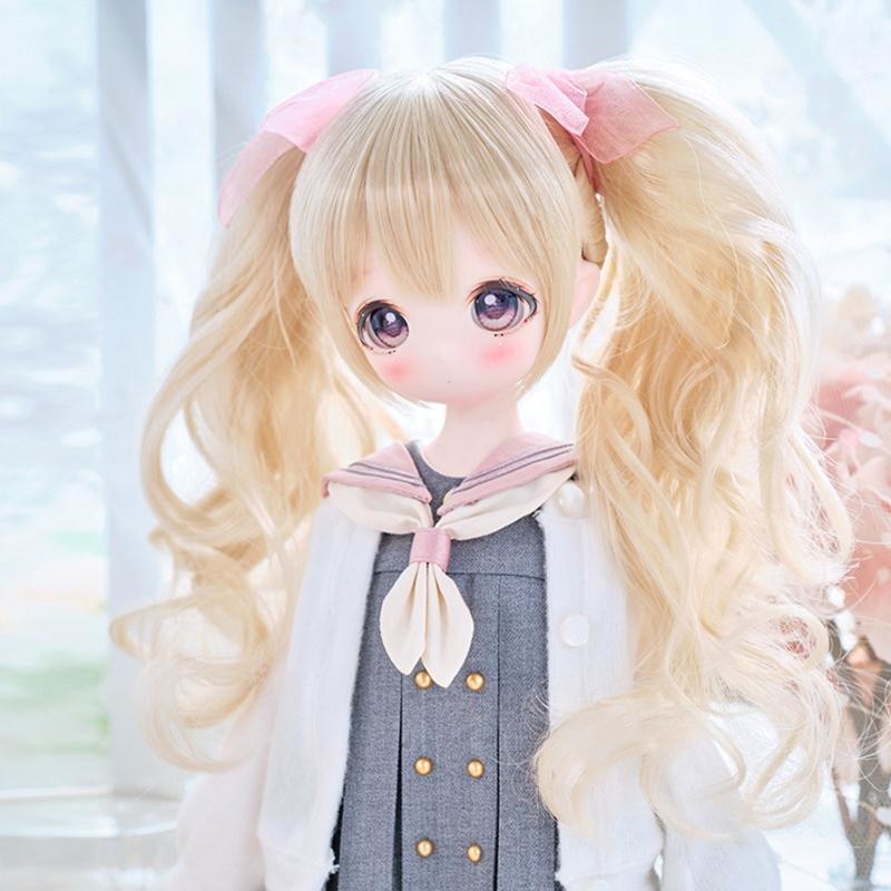 1/3 カール ツインテール ドール用ウィッグ 耐熱