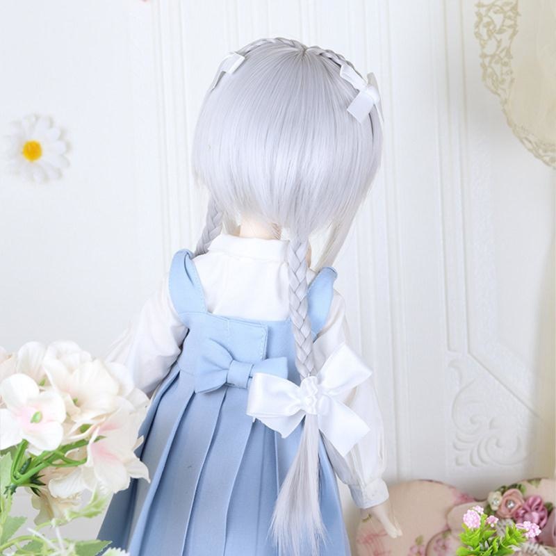 1/3 ピュアロング 三つ編みヘア ドール用ウィッグ 耐熱