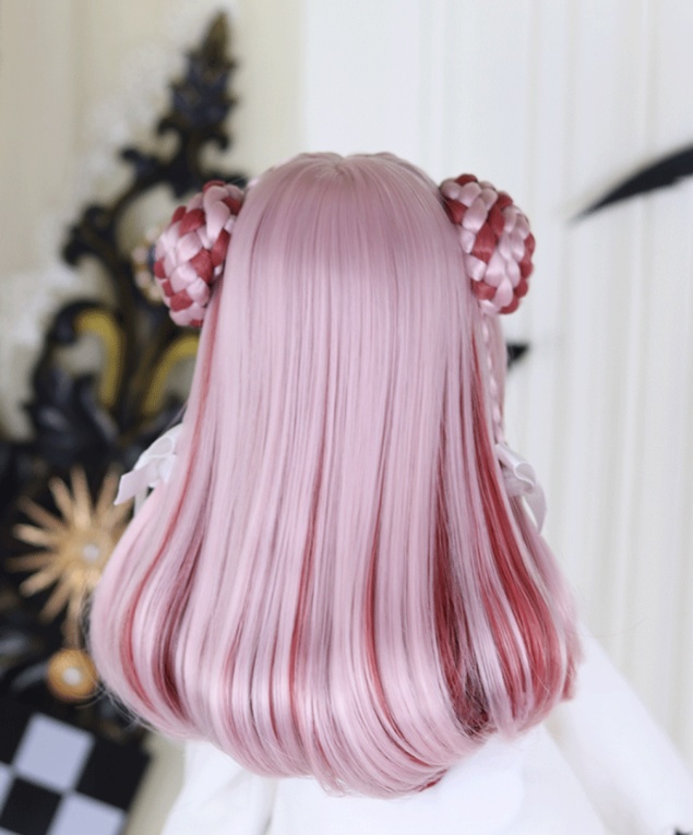 1/3 編み込みツインロング ドール用ウィッグ 耐熱