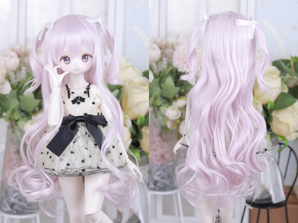 1/3 姫カット ドール用ウィッグ 耐熱