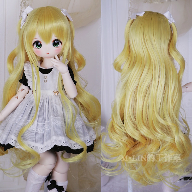 1/3 姫カット ドール用ウィッグ 耐熱