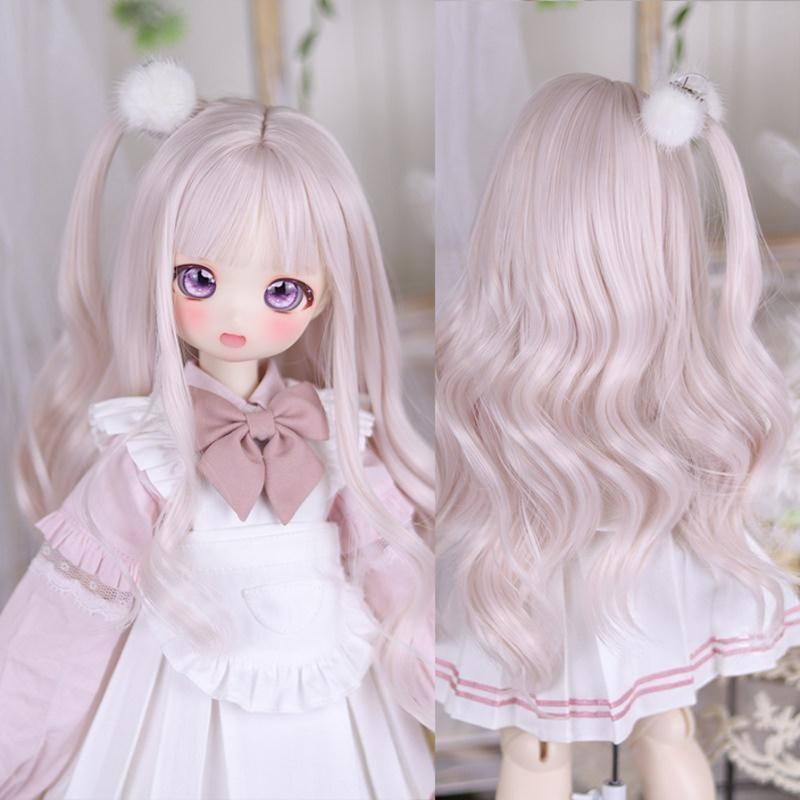 1/3 団子ロングウェーブ ドール用ウィッグ 耐熱