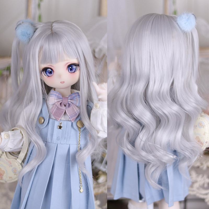 1/3 団子ロングウェーブ ドール用ウィッグ 耐熱