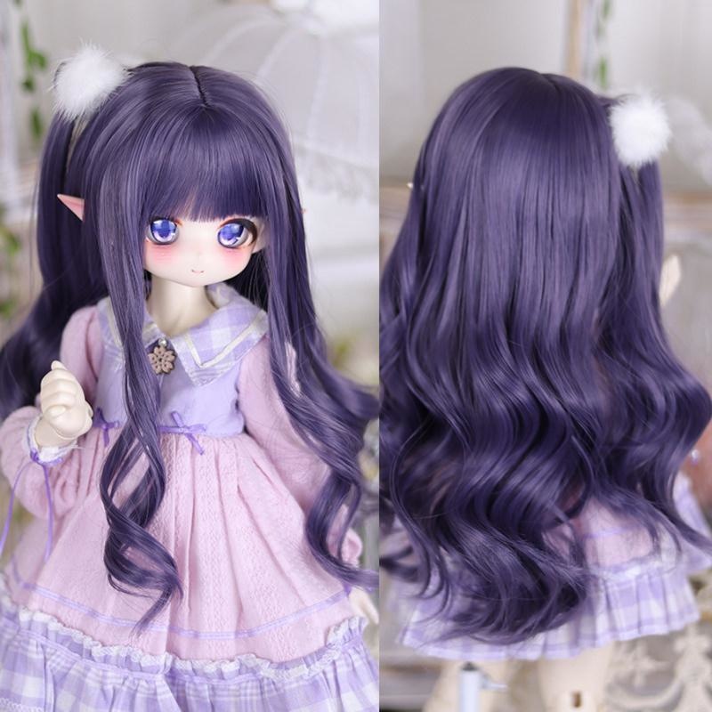 1/3 団子ロングウェーブ ドール用ウィッグ 耐熱