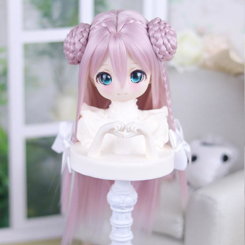 1/3　1/4　団子ロング　ドール用ウィッグ　耐熱