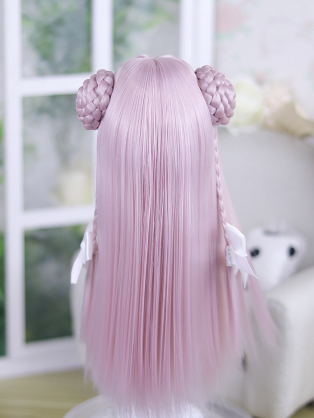 1/3 1/4 団子ロング ドール用ウィッグ 耐熱