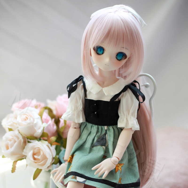 1/3 1/4 ハイポニー ストレートロング ドール用ウィッグ 耐熱 】