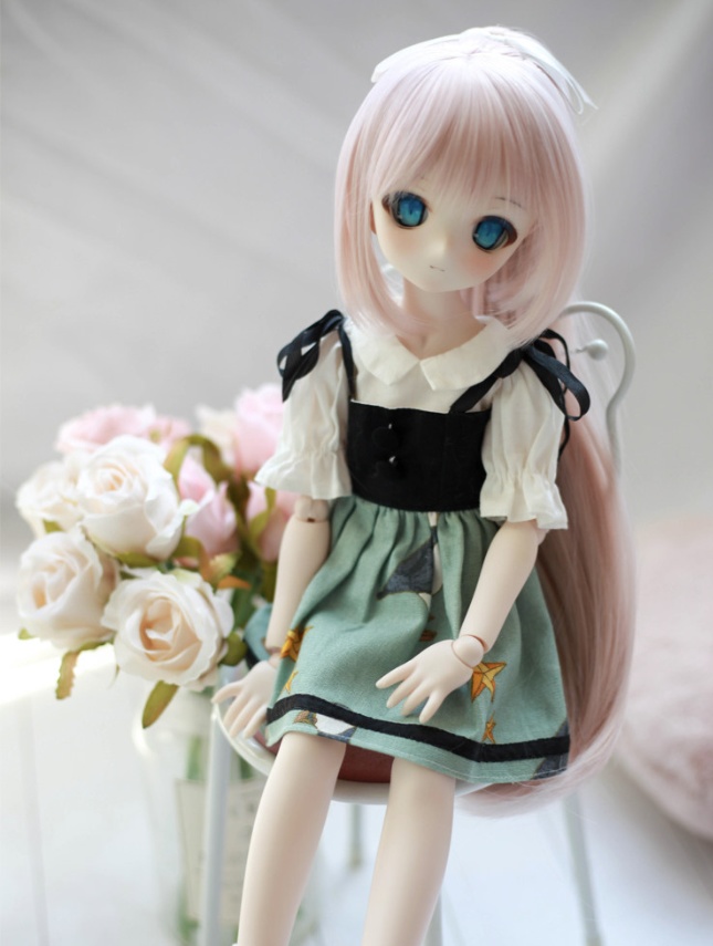 1/3 1/4 ハイポニー ストレートロング ドール用ウィッグ 耐熱 】