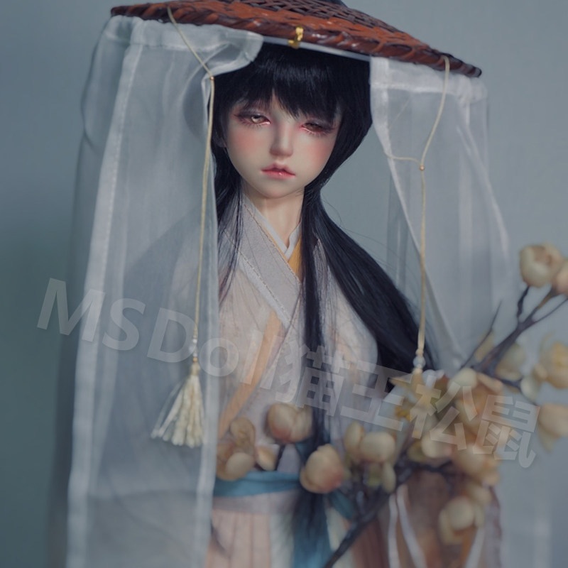 1/3 1/4 1/6 月白 ロングポニー ドール用ウィッグ 耐熱