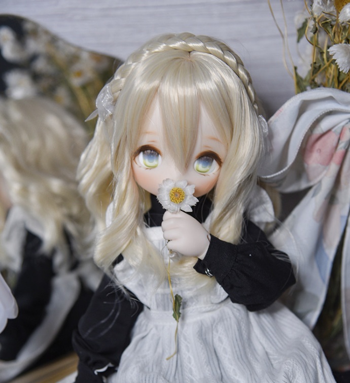 1/3 1/4 1/6 編み込み ボブ ドール用ウィッグ 耐熱