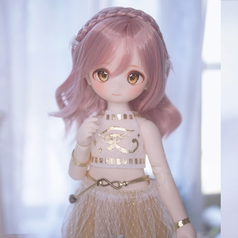 1/3　1/4　1/6　編み込み ボブ　ドール用ウィッグ　耐熱 