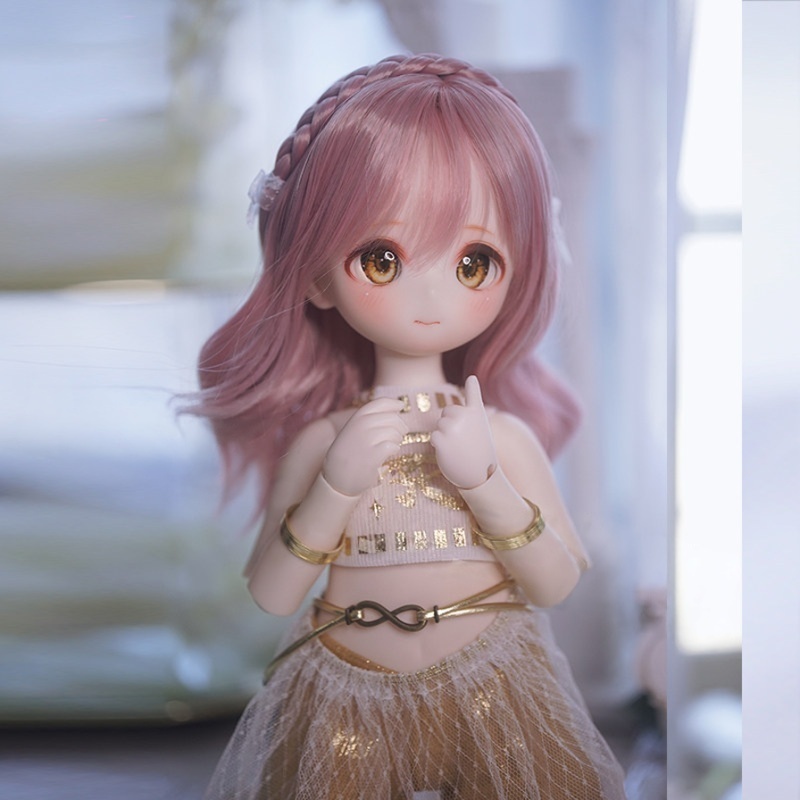 1/3 1/4 1/6 編み込み ボブ ドール用ウィッグ 耐熱