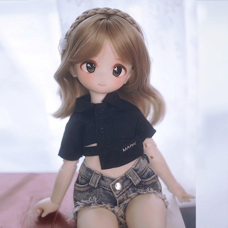 1/3 1/4 1/6 編み込み ボブ ドール用ウィッグ 耐熱