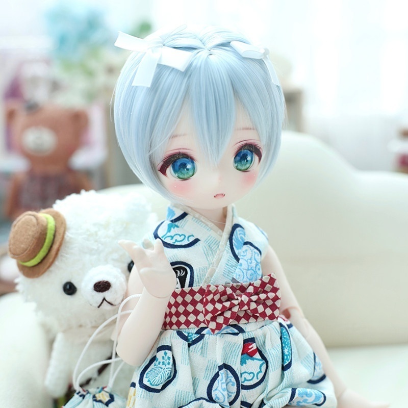 1/3 1/4 1/6 ショートボブ ドール用ウィッグ 耐熱