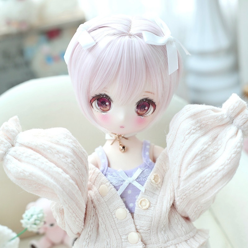 1/3 1/4 1/6 ショートボブ ドール用ウィッグ 耐熱