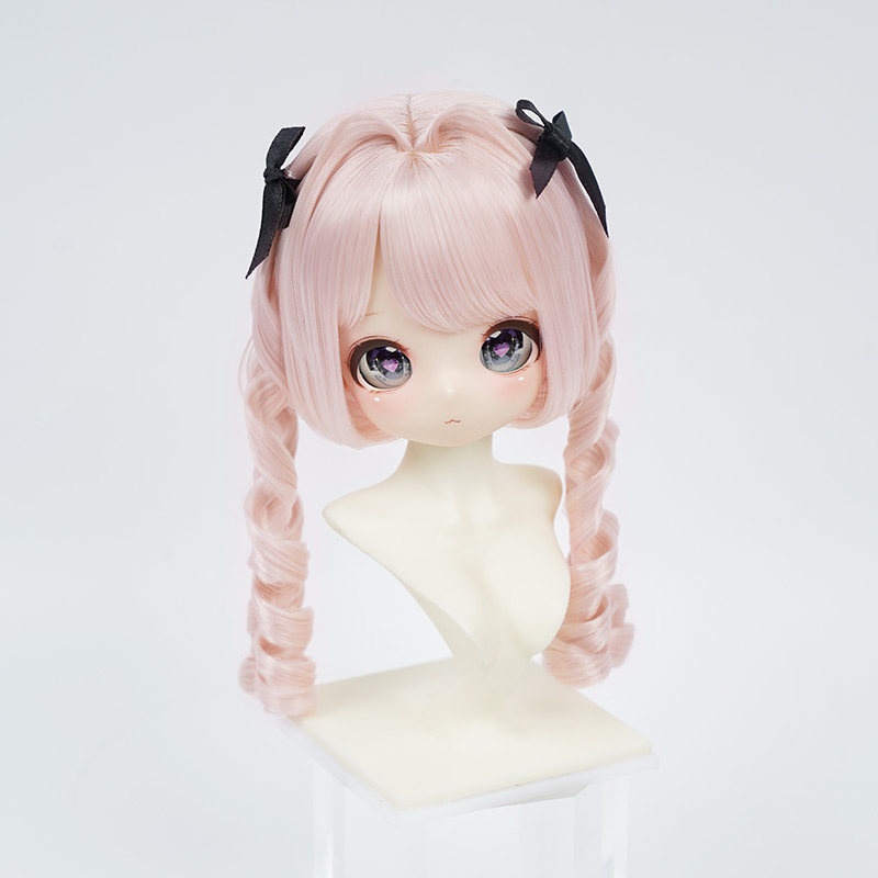 1/3 ローマ巻きツイン ドール用ウィッグ 耐熱 【頭囲22-24cm】