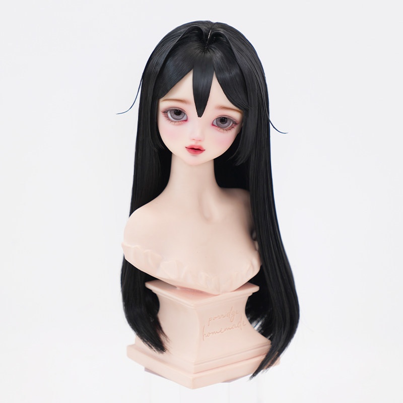 1/3 ロングストレート ドール用ウィッグ 耐熱 【頭囲22-24cm】 1/3ドール用ウィッグ