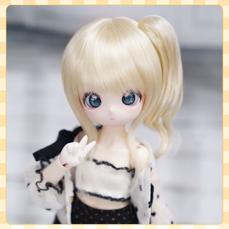 1/3 サイドポニー ドール用ウィッグ 耐熱 【頭囲22-24cm】 1/3ドール用ウィッグ