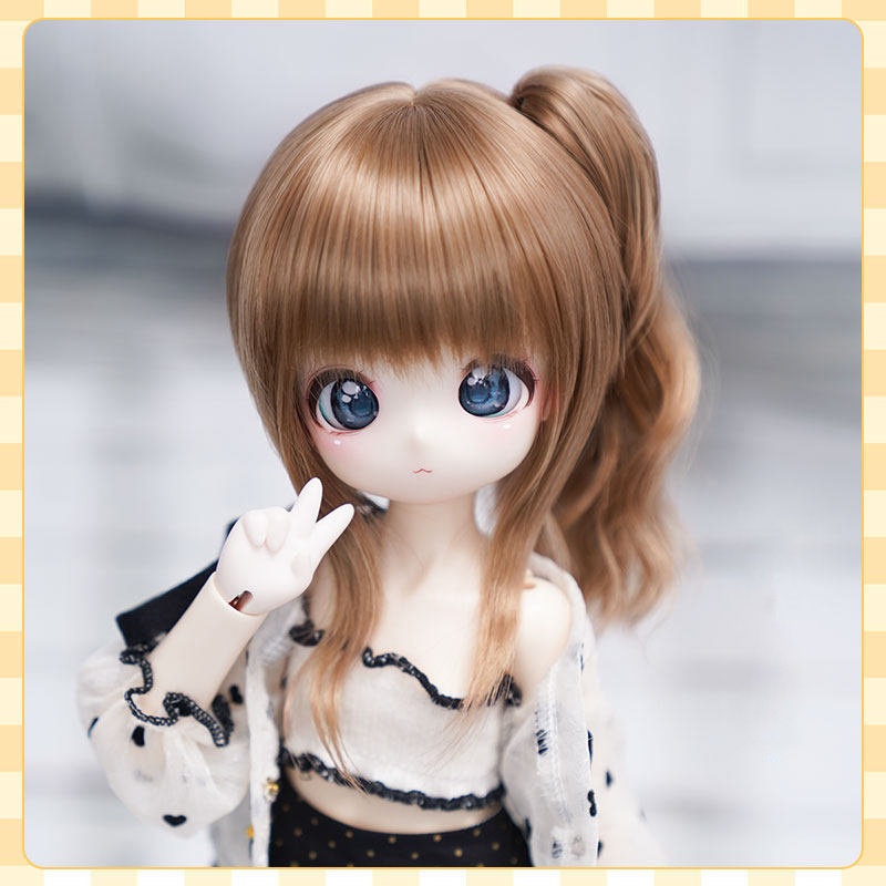 1/3 サイドポニー ドール用ウィッグ 耐熱 【頭囲22-24cm】 1/3ドール用ウィッグ