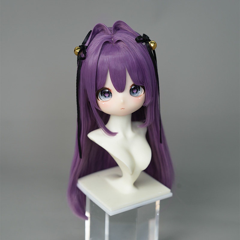 1/3 ツインリボンロング ドール用ウィッグ 耐熱 【頭囲22-24cm】 1/3ドール用ウィッグ
