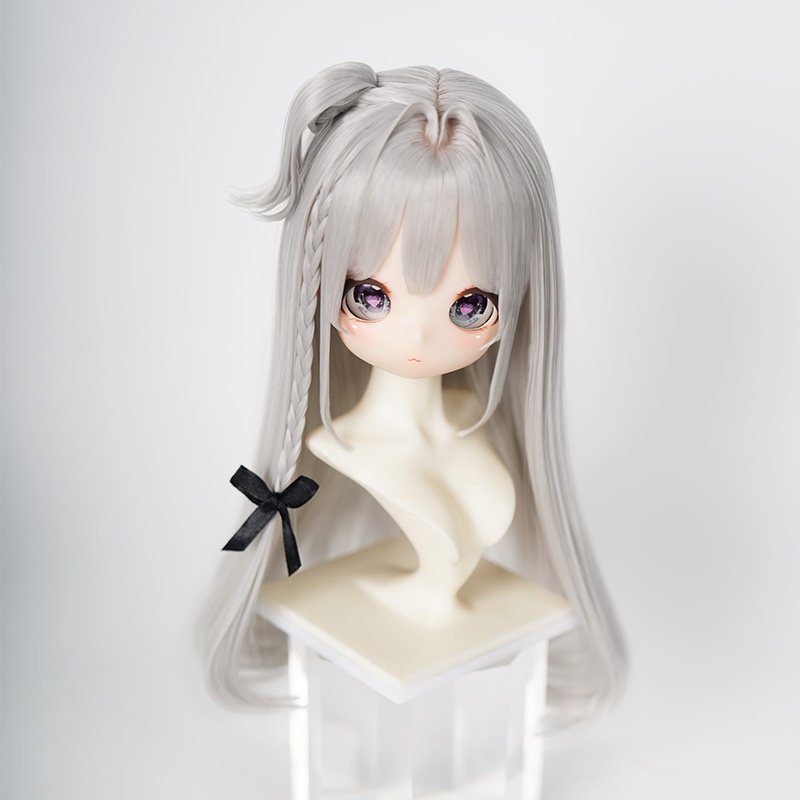 1/3 サイドポニー ロング ドール用ウィッグ 耐熱 【頭囲22-24cm】 1/3ドール用ウィッグ