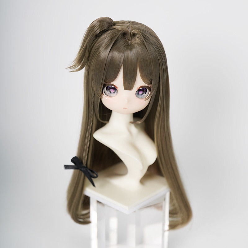 1/3 サイドポニー ロング ドール用ウィッグ 耐熱 【頭囲22-24cm】 1/3ドール用ウィッグ