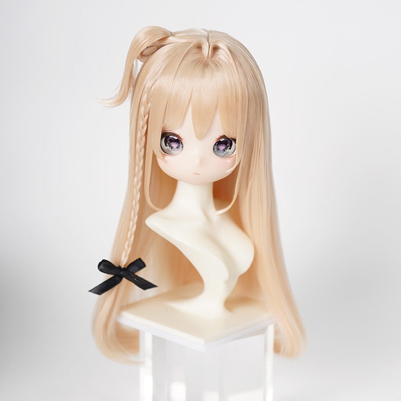 1/3 サイドポニー ロング ドール用ウィッグ 耐熱 【頭囲22-24cm】 1/3ドール用ウィッグ