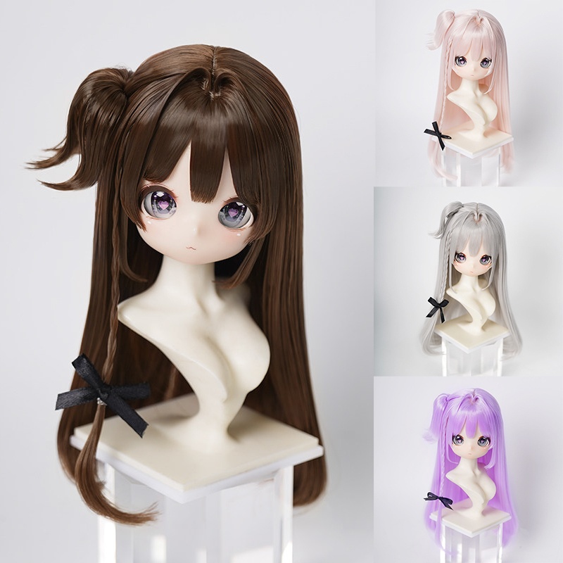 1/3 サイドポニー ロング ドール用ウィッグ 耐熱 【頭囲22-24cm】 1/3ドール用ウィッグ