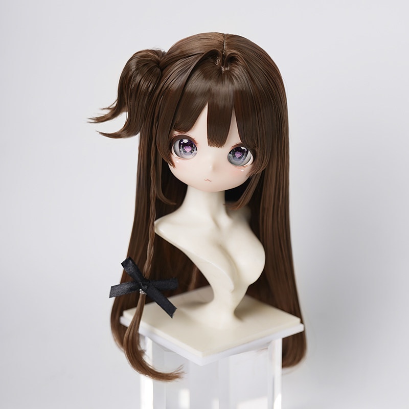 1/3 サイドポニー ロング ドール用ウィッグ 耐熱 【頭囲22-24cm】 1/3ドール用ウィッグ