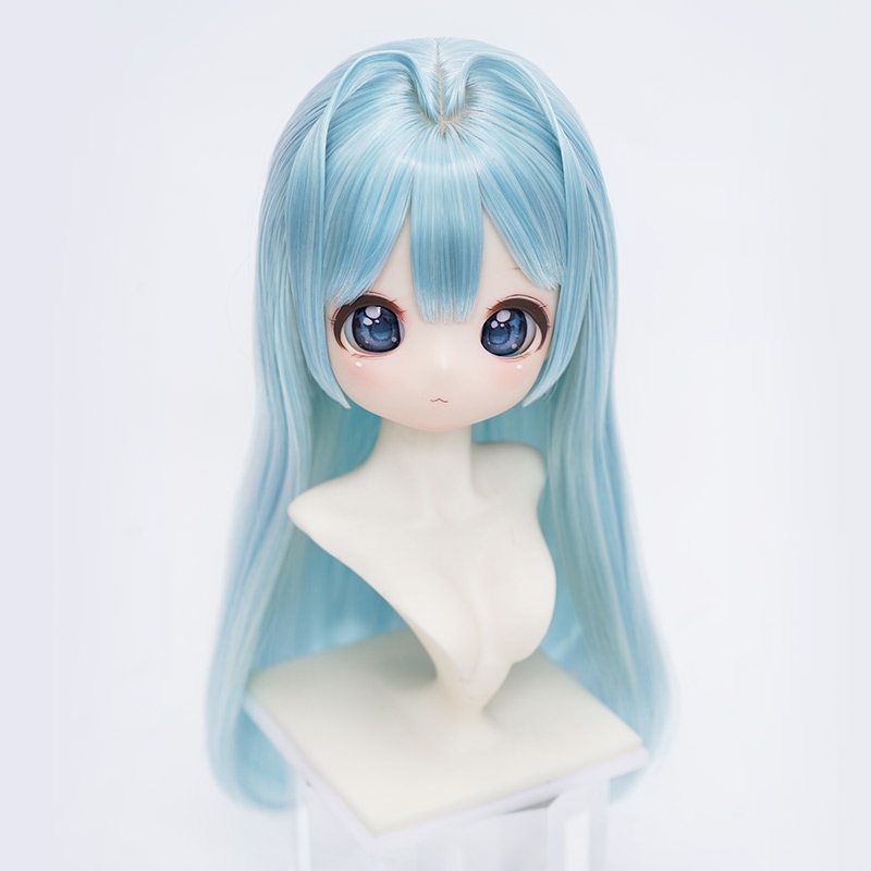 1/3 姫カットストレートロング ドール用ウィッグ 耐熱 【頭囲22-24cm】 1/3ドール用ウィッグ